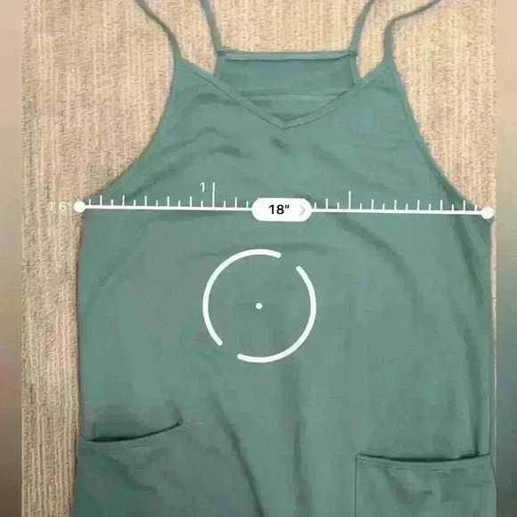 Medium Blue jumpsuit with pockets - Picture 3 of 4